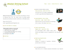 Tablet Screenshot of missiondrivingschool.com